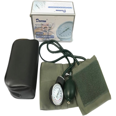 Dearon Analog Aneroid BP Machine Set With Free Stethoscope